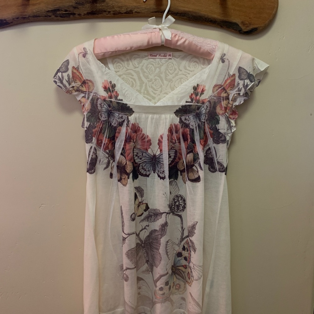 Floral Butterfly Shirt